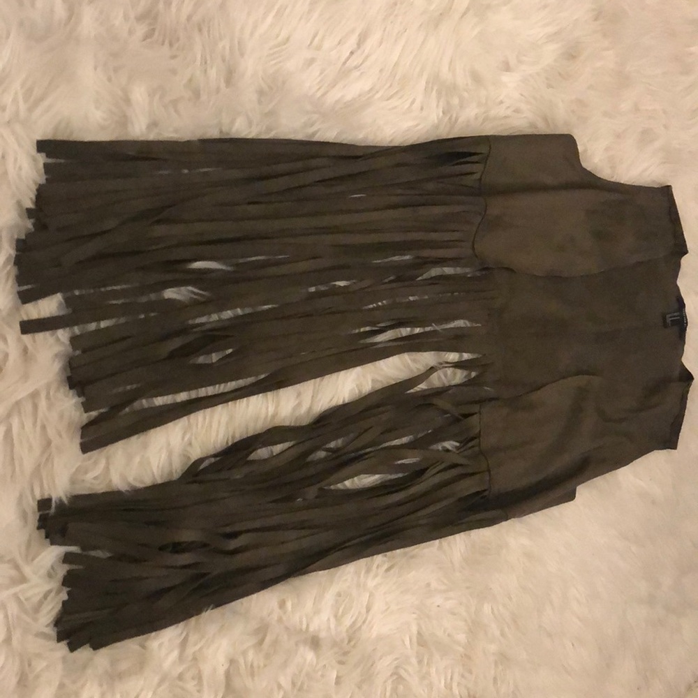 faux suede vest!